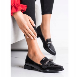 S. BARSKI Mocasini lăcuți în Spitz negru 2