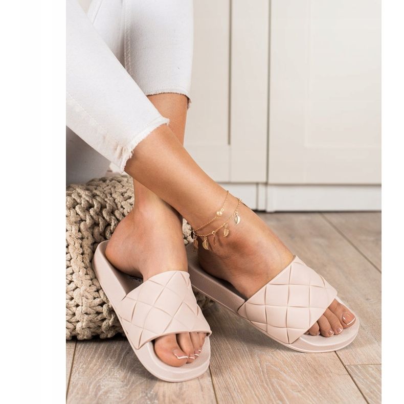 Seastar Papuci confortabili din cauciuc bej 1