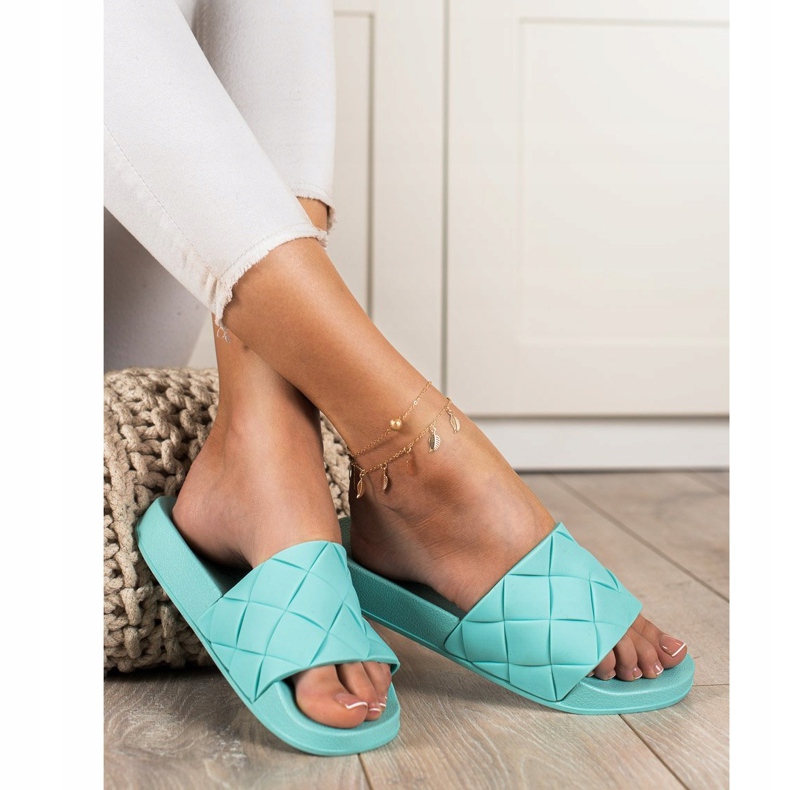 Seastar Papuci confortabili din cauciuc verde 1