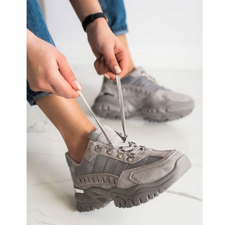 SHELOVET Adidași gri 1