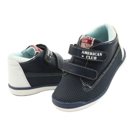 American Club Pantofi sport americani pentru Velcro GC12 Navy Blue albastru 4