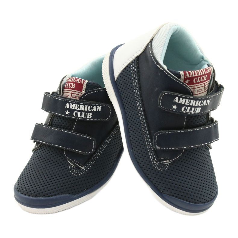 American Club Pantofi sport americani pentru Velcro GC12 Navy Blue albastru 5