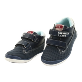 American Club Pantofi sport americani pentru Velcro GC12 Navy Blue albastru 3