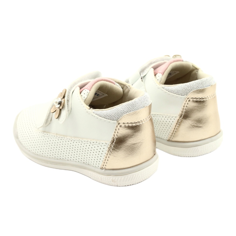 American Club Încălțăminte sport cu velcro GC06 / 21 alb și auriu 5