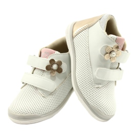 American Club Încălțăminte sport cu velcro GC06 / 21 alb și auriu 4