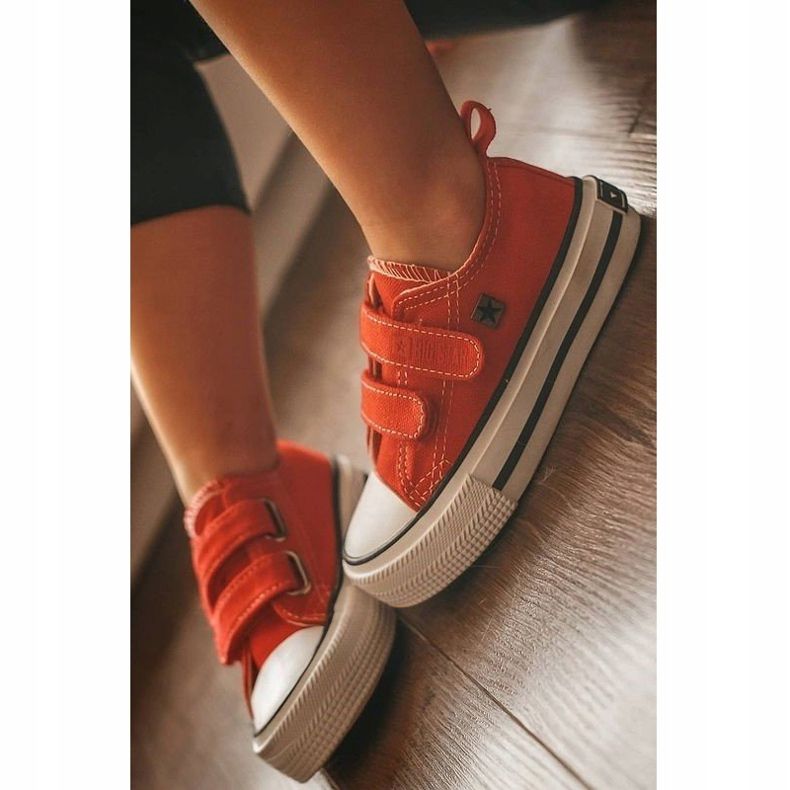 Adidași mici pentru copii cu velcro Big Star HH374098 Roșu 2 Adidași mici pentru copii cu velcro Big Star HH374098 Roșu 2