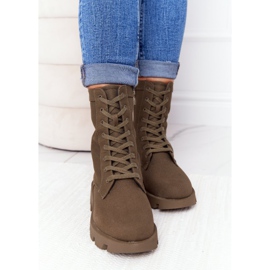 Cizme de muncitor verde Haley pentru femei 1 Cizme de muncitor verde Haley pentru femei 1