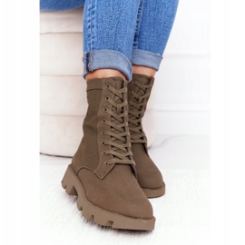 Cizme de muncitor verde Haley pentru femei 2 Cizme de muncitor verde Haley pentru femei 2