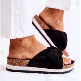 PS1 Papuci negri pe platforma atât de confortabilă negru 1