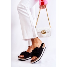 PS1 Papuci negri pe platforma atât de confortabilă negru 2