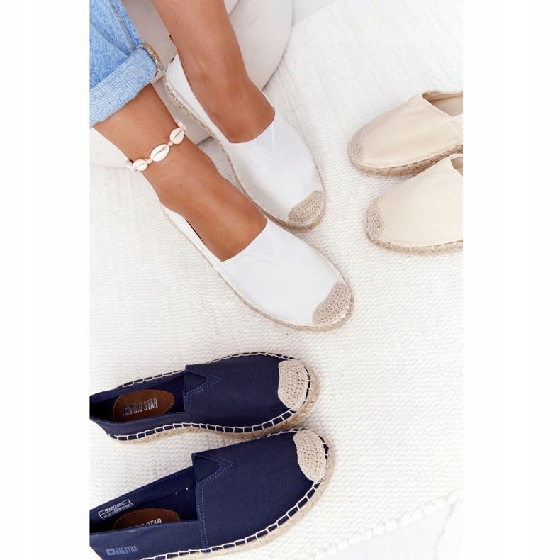 Espadrile pe talpă împletită Big Star HH274500 Blue Navy albastru 1