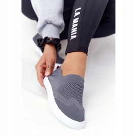 Adidași pentru femei Slip-on Big Star FF274A607 Gri 2