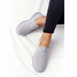 PS1 Încălțăminte sport pentru femei Slip-on Grey Be Stretchy gri 1 PS1 Încălțăminte sport pentru femei Slip-on Grey Be Stretchy gri 1