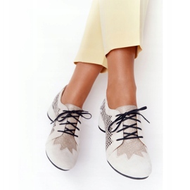 Pantofi cu toc înalt împletit Maciejka 04890-04 Bej 2