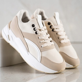 SHELOVET Pantofi sport Bl213be bej maro 1