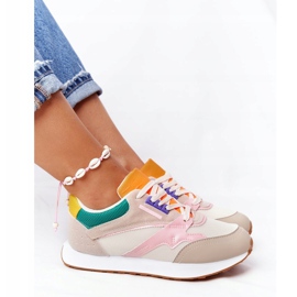 PS1 Încălțăminte sport pentru femei Adidași bej după ore multicolor 2 PS1 Încălțăminte sport pentru femei Adidași bej după ore multicolor 2