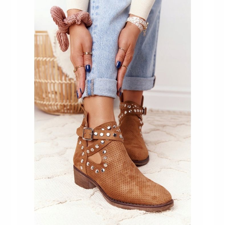 PS1 Cizme ajurate cu jeturi Camel Dakota maro 1 PS1 Cizme ajurate cu jeturi Camel Dakota maro 1