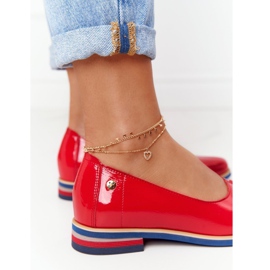Pantofi din piele lăcuită Maciejka 05035-08 Roșu 1