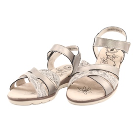 Evento Sandale confortabile din piele 20SD20-2174 Bronz bej maro multicolor 1