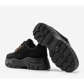 Adidași negri cu talpă groasă Cecilia negru 1