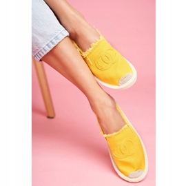 PS1 Espadrile de damă Flaure galbenă 2