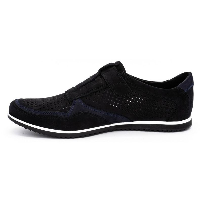 Polbut Pantofi casual din piele pentru bărbați 2102 / 2L negri negru 1