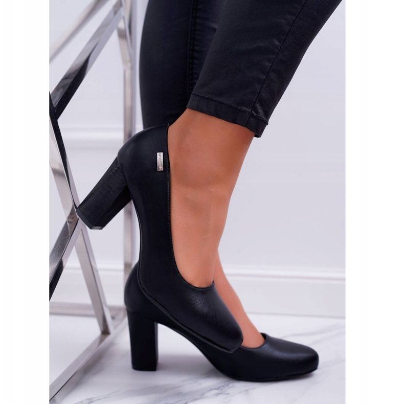 Pompe pentru femei Sergio Leone PB130 Negru chihlimbar 1