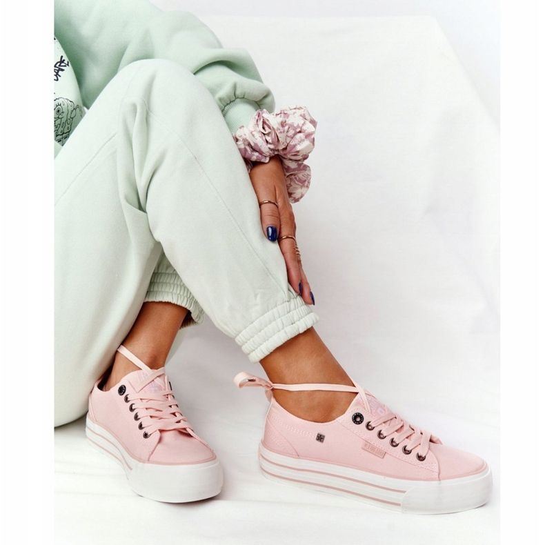 Adidași pentru femei Big Star HH274058 Roz 1