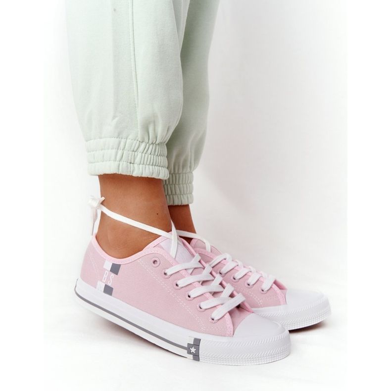 Adidași clasici pentru femei Big Star HH274110 Roz deschis 1