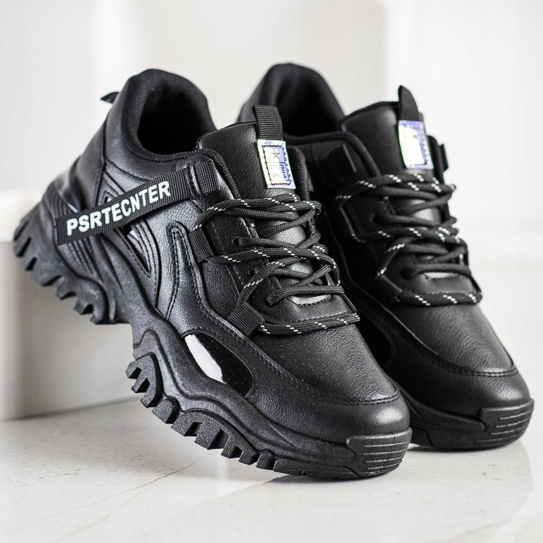 SHELOVET Adidași de modă de primăvară negru 2