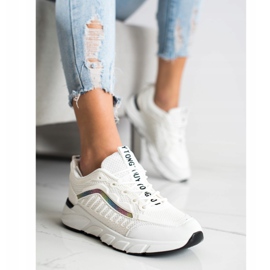 SHELOVET Adidași clasici alb 2