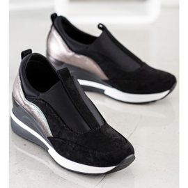 Pantofi VINCEZA Slip On negru 1