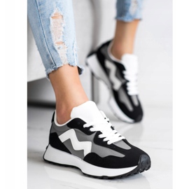 SHELOVET Adidași casual negru 2