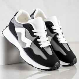 SHELOVET Adidași casual negru 1