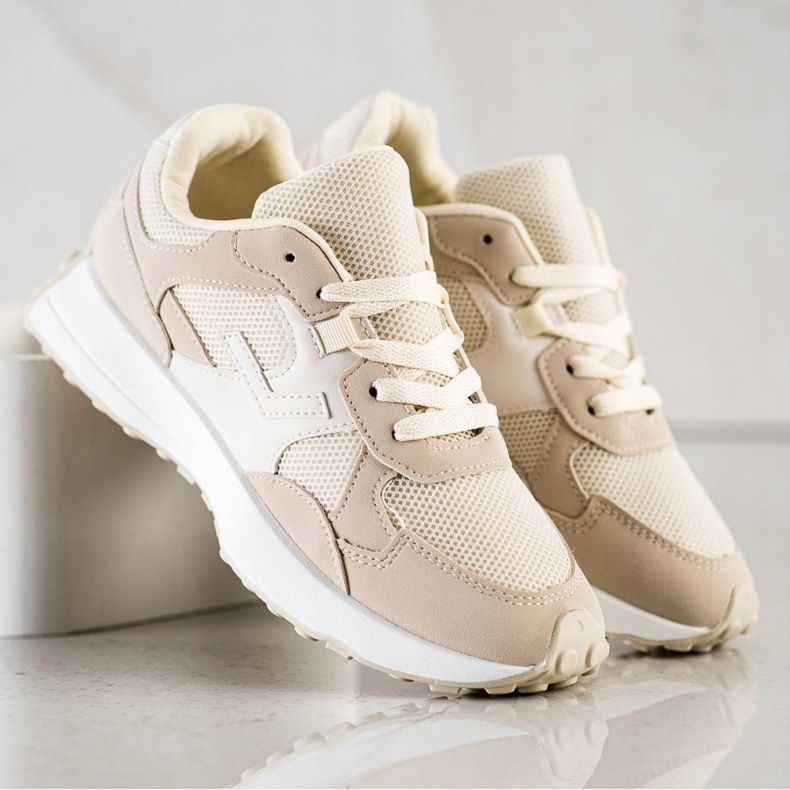 SHELOVET Adidași bej maro 1