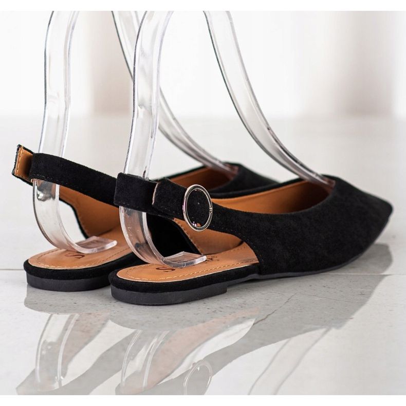 Seastar Pompele cu toc descoperit negru 1