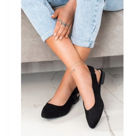 Sergio Leone Pompele slip-on cu arc negru 2