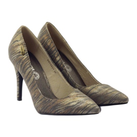 Pompi dama Big Star 27452 gri/auriu cupru de aur 4