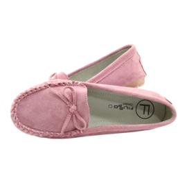 Mocasini din piele pentru femei Roz Filippo DP1204 / 21 PI 4