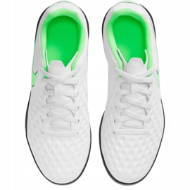 Pantof de fotbal Nike Tiempo Legend 8 Club Tf Junior AT5883 030 alb alb 1