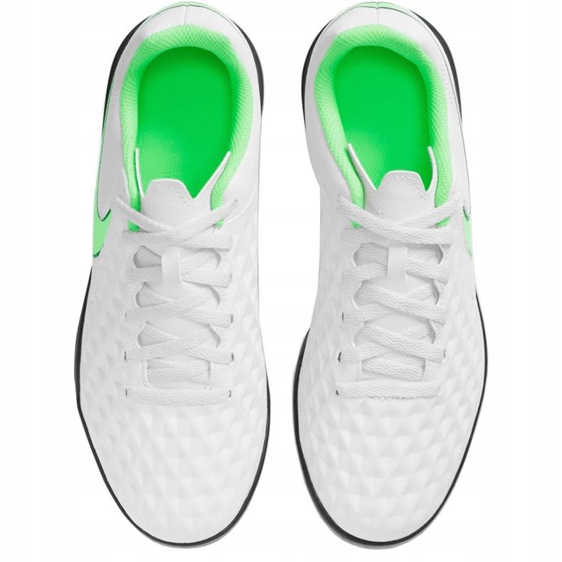 Pantof de fotbal Nike Tiempo Legend 8 Club Tf Junior AT5883 030 alb alb 1
