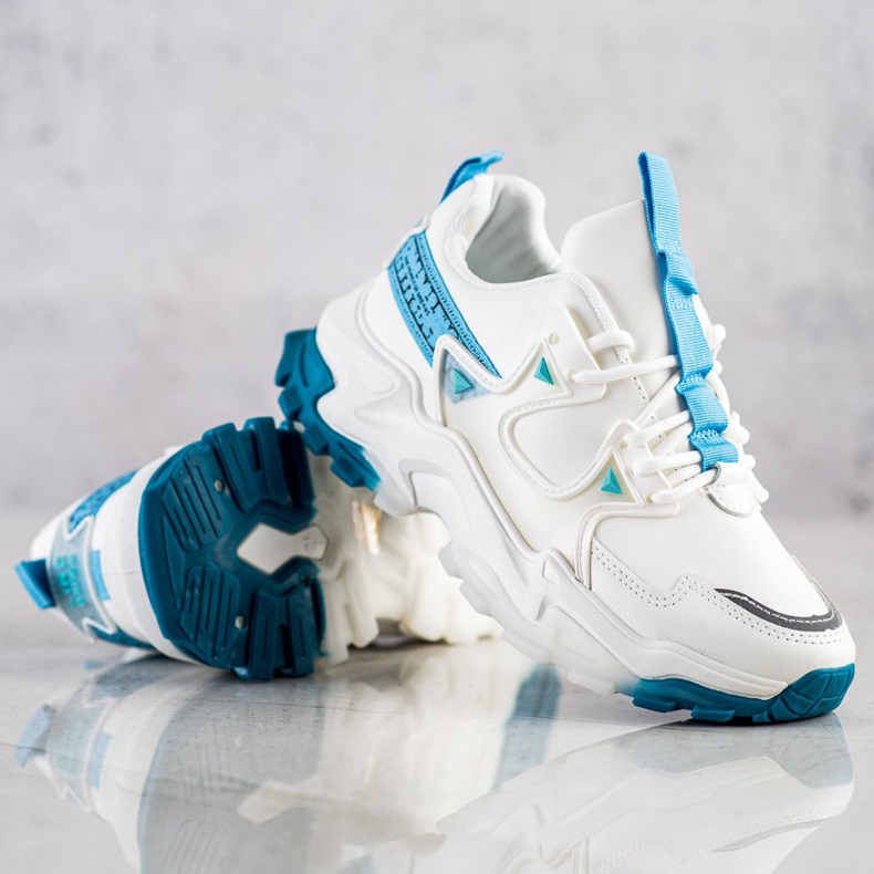 SHELOVET Adidași cu inserții albastre de modă 1