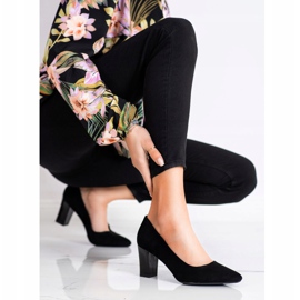 Sergio Leone Pompe de damă negre cu toc înalt negru 1