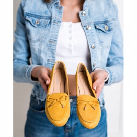 Abloom Domnii din piele de căprioară cu arc galben 2 Abloom Domnii din piele de căprioară cu arc galben 2