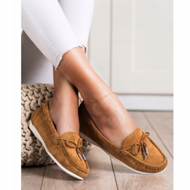 SHELOVET Mocasini Casual Camel maro 1