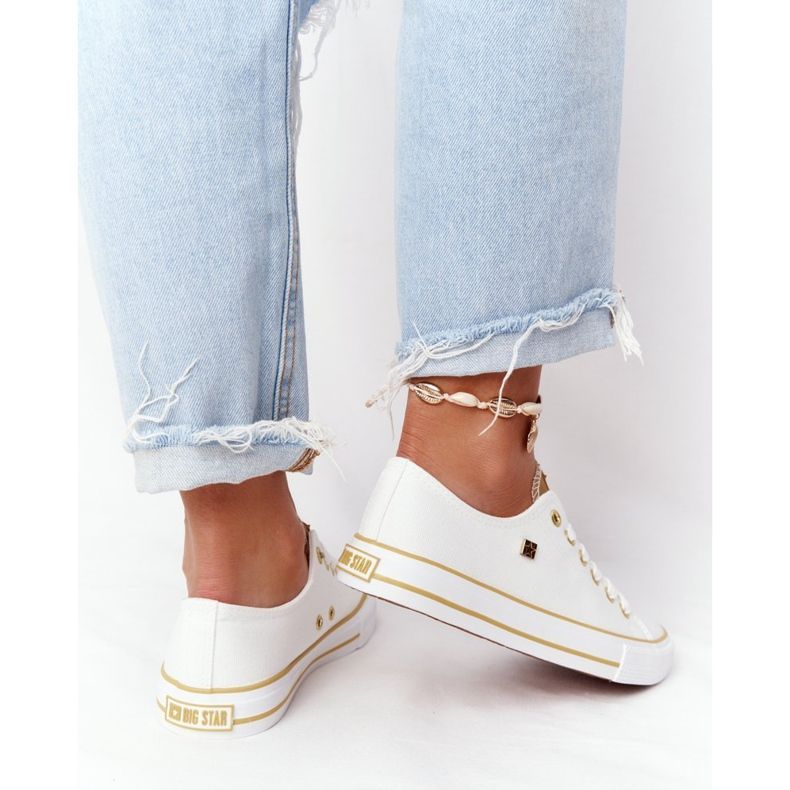 Adidași clasici pentru femei Big Star HH274458 Alb 2