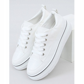 Adidași cu talpă înaltă alb BL228P Alb 1