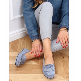 Mocasini dama Albastru GS11P Albastru 2