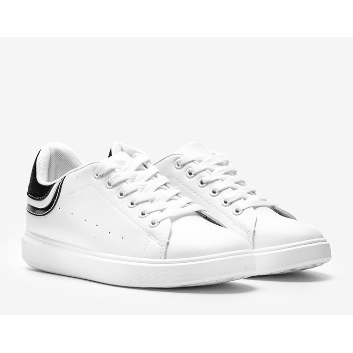 Adidași negri de culoare albă pentru femei Makaila 1