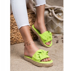 Seastar Espadrile din piele de căprioară verde 1